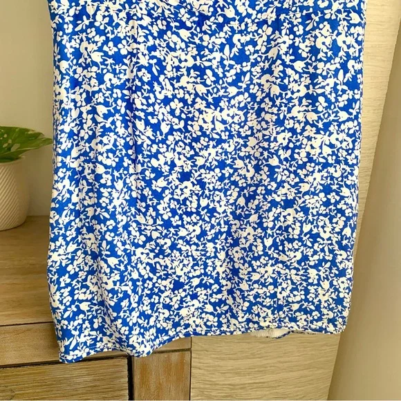 KOOKAI - Blue & White Floral Fitted Mini Summer Dress - Size 36 (Aus Size 8) - Picture 6 of 7